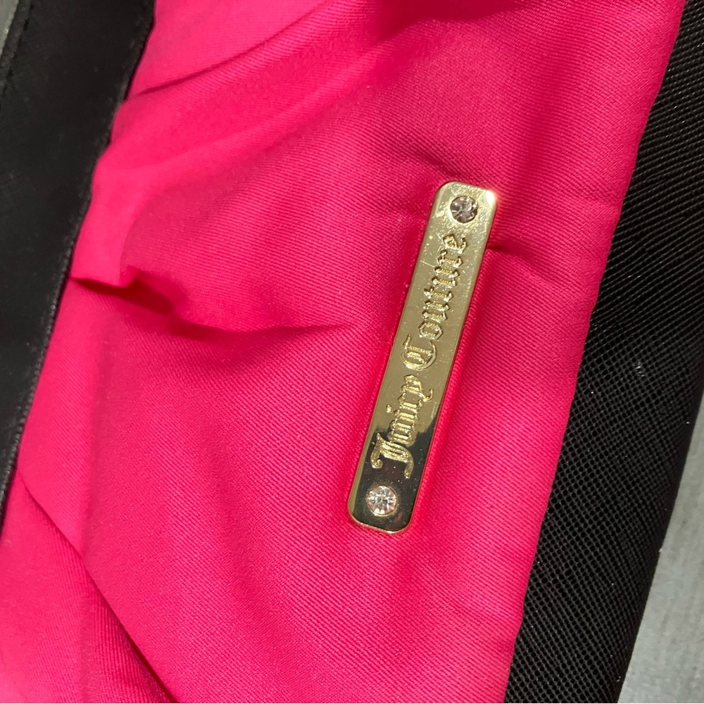 Juicy Couture Pink and Black Clutch/Makeup bag - Picture 5 of 5